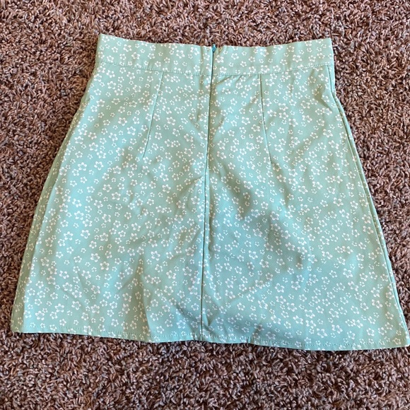 Small Skirt Teal w/white flowers - Picture 2 of 5